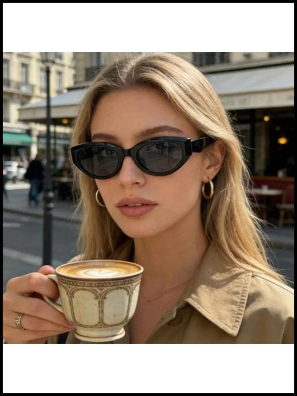 Retro Oval Cat Eye Sunglasses UV400 Protection Unisex